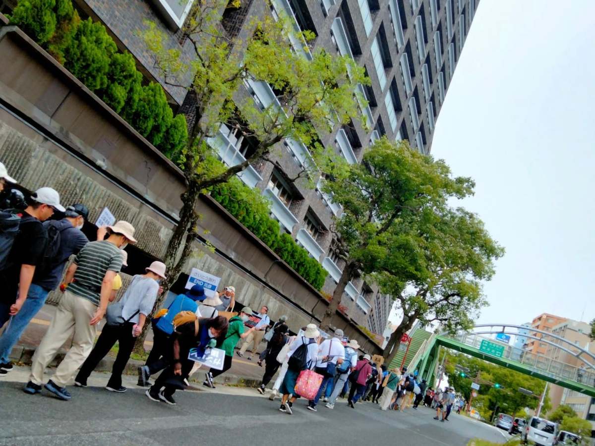 9・18県庁包囲ヒューマンチェーン＆県庁包囲デモ